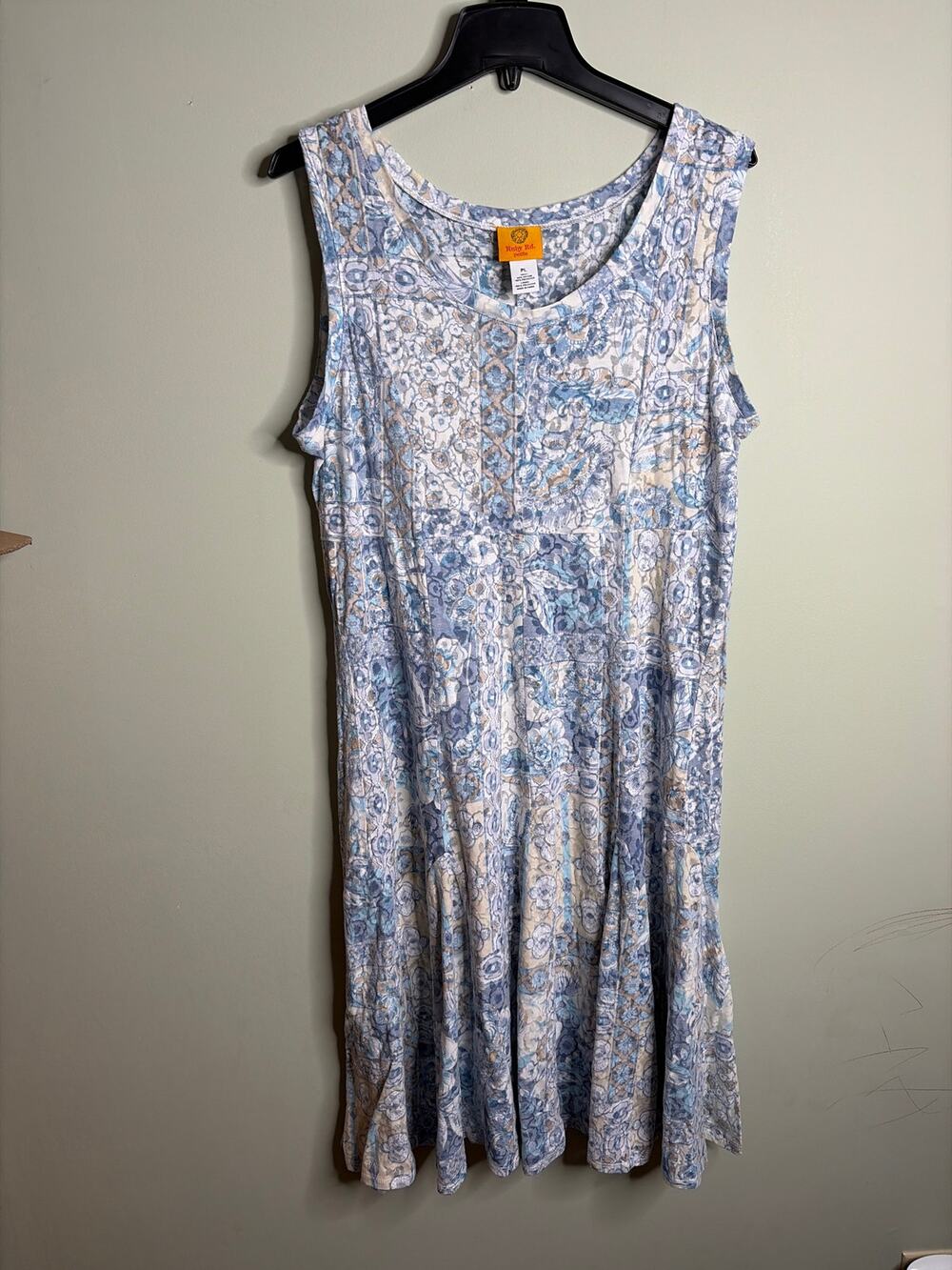 Ruby Rd Burnout Sleeveless Dress Petite Large